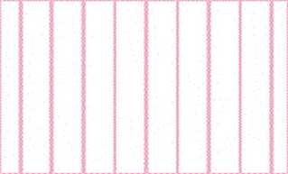 Dollhouse Miniature Wallpaper, White On, Pink